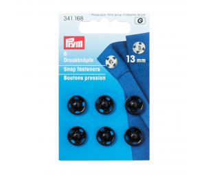 Capse de cusut, 13 mm, negre - Prym 341168